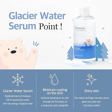 Glacier Water Hyaluronic Acid Serum 300ml - Mixsoon